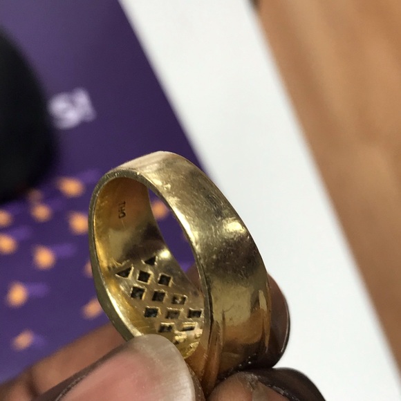 18k solid gold (3row) 3ct diamond ring - Picture 5 of 8